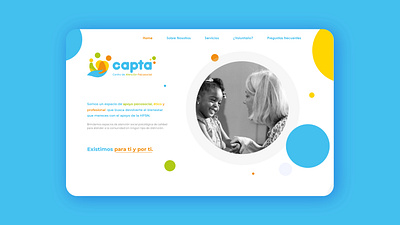 UI design Website CAPTA - psychosocial care center branding branding design uidesign webdesign website