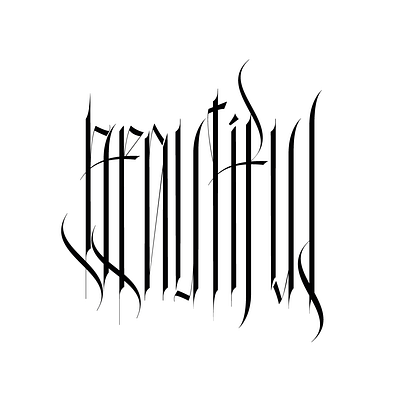 beautiful blackletter calligraphy custom custom lettering fraktur gesture lettering typography