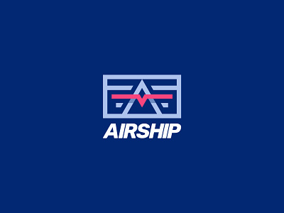 Airship - Postal Service airship brand brand design brand identity branding branding design branding designer courier daily logo challenge flat logo logo design logotipo logotype logotypedesign messaging postal postal service service app stamp