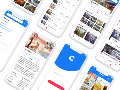 Board Game Mobile App Concept design ios mobile app mobile ui ui ux