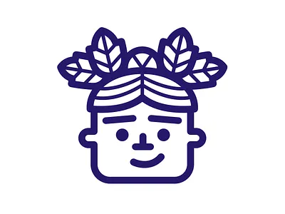 Happy Plantmas character christmas icon illustration lineart plant self portrait