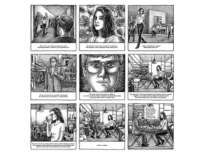 Dame una ayuda para poder continuar blanckandwhite character art characterdesign comicart draw illustration illustration art ink wash pen art sketch
