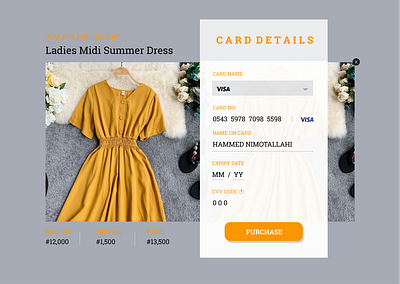 checkout card checkout dailyui ui web