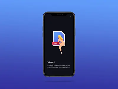 Error screen apple design error error 404 file fun gradient illustration mobile simple ui ux vector