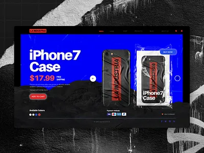 LA INDUSTRIA WEB CONCEPT color concept concept art design inspiration iphone iphonecase landing page design landingpage shop typography ui ux uidesign ux vector web webdesign webshop website websites