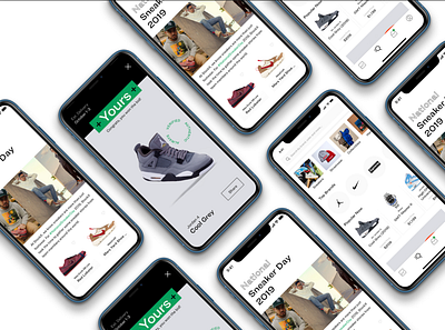 StockX Prototype account app app design browse dailyui design discover inbox notification search shoes shop shopify shopping shopping app sneaker sneakers stockx ui ux