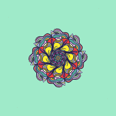 Kaleidoscope Series - "Black Marker" design geometric geometric art illustration procreate