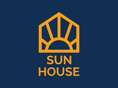 SUN + HOUSE balance brand brand designer branding home home logo house houses icon logo logo designer logo maker logo mark logotype minimalist modern logo sun sunny sunrise sunshine