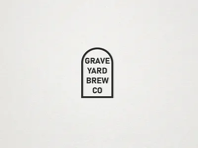 Graveyard Brew Co Logo beer brand brand design branding branding design brewery design illustration logo typography