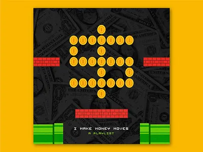I Make Money Moves album art mario money playlist spotify