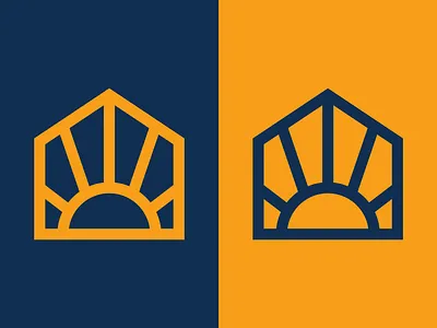 SUN + HOUSE flat icon home home logo house house logo houses icon icon design identity designer logo design logo designer logo maker logo mark logotype mark symbol icon minimalist design minimalist logo modern logo smart logo smart mark