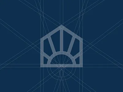 SUN + HOUSE brand designer creative freelance designer grid grid design grid logo grids home home logo house house logo icon icon design logo grid modern logo sun sun logo sunny symbol symbol icon
