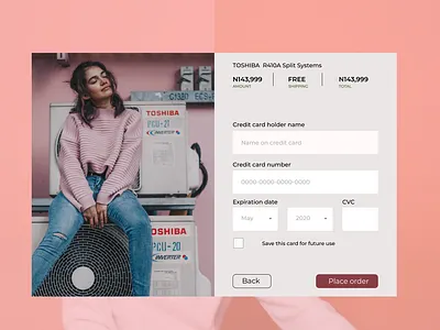 Desktop 2 card credit card checkout dailyui design ui ux