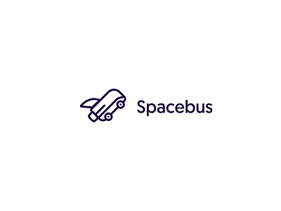 Spacebus Logo branding design icon illustration logo typography