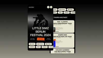 mTicket eigenes App-Design app design events app grafikdesign konzept ui ux webdesign