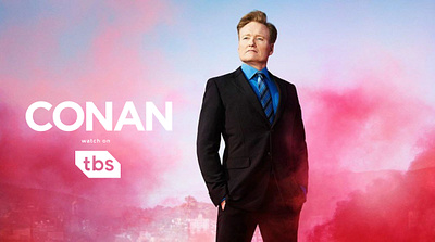 Conan with a new TBS logo (Team Coco) coco conan network tbs team team logo teamcoco usa