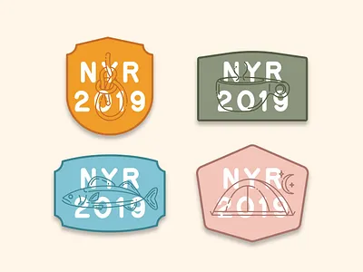NYE 2019 Patches camp camping cup fish knot kuksa new years resolution outdoorsy patches tent