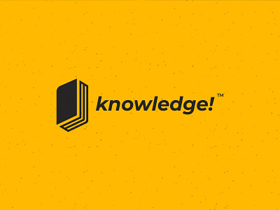 Knowledge! - logo type concept app brand branding design icon illustration logo logodesign typography vector