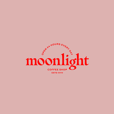 Moonlight Coffee Shop branding dailylogochallenge design logo typography