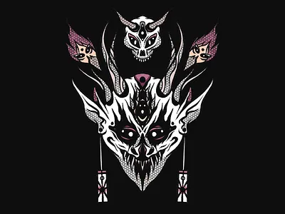 Forest Demon demon devil ipadpro monster procreate saax yokai