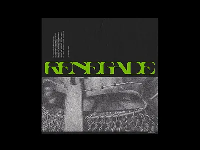 Renegade album art album cover concept custom lettering custom type design experiment grunge illustration knight metal type art type daily type poster typography