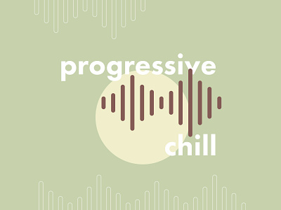 Progressive Chill Playlist Cover album art album artwork album cover album cover design chill design illustration illustrator light mellow minimal pastel spotify vector