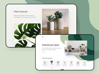 Plant Library blog landing page plants podcast webdesign website