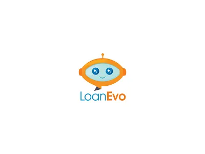LoanEvo Logo logos robot startup logo tech