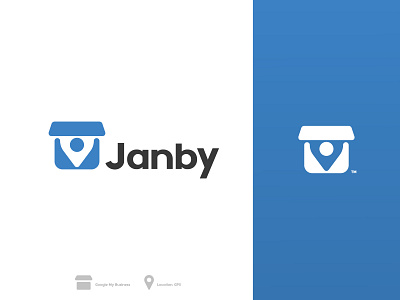 Janby artificial intelligence brand identity branding business listing design identity localization logo design logomark logos logotype machine learning minimalist negativespace saas saas app