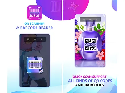 QR Code Scanner / Reader Pro adobe photoshop adobe xd app free ios ios app kite mobile mobile app mobile app design mobile design psd ui uiux ux