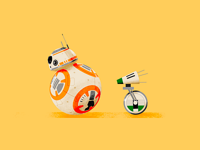 BB-8 & D-O bb 8 character d o digital fanart illustration procreate star wars starwars