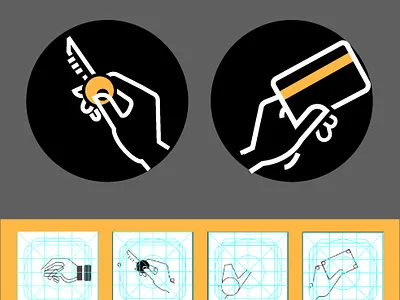 Hand Gesture for Upcoming Project credit card debit card design flat hand gesture hands icon icon designer icons illustrations illustrator keys material design payment payment card ui ui design ux vector web