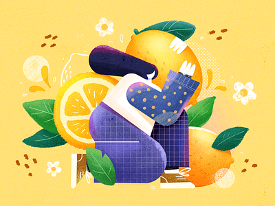 lemon design illustration 设计