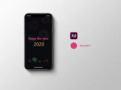 New year Animation! animation app design illustration interaction minimal new year prototype prototype animation ui ux xd