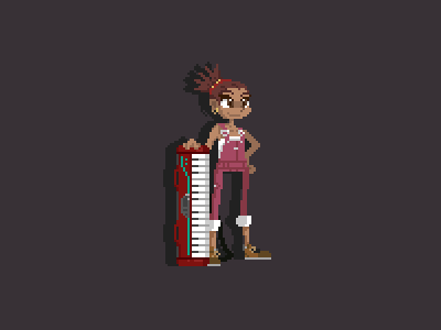 Carole | Fan Art anime character characterdesign design fanart illustration pixel pixelart series