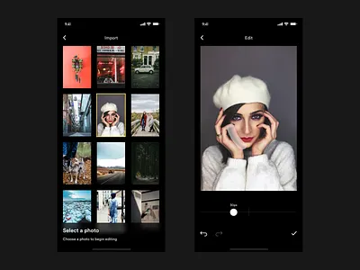 Photo IOS Editing App with AI - editing process animation apple booking app e learning health app ios saas ui ux uxlab