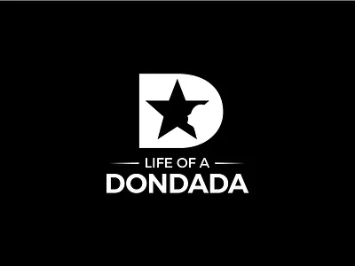Life of a Dondada abstract creative dondada forward thinking friendly head initial life logo man mind minimalist modern negative space person personal positive star vision whitespace