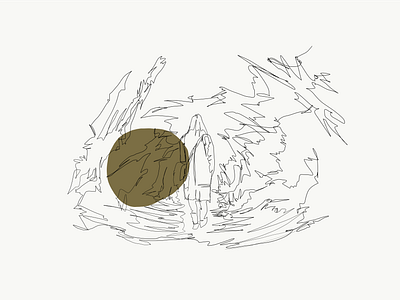 Lighthouse at the end of the tunnel apple pencil applepencil fineline fineliner illustration illustrator illustrator art illustrator cc ipadart ipadpro line art lineart lines linework one color oneline