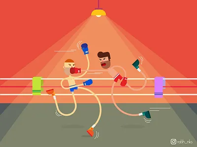 Boxing animation art artwork boxing boxing day character cute designer designer portfolio flat design graphic design illustration illustration art illustration design illustrator man character ui design uiux vector