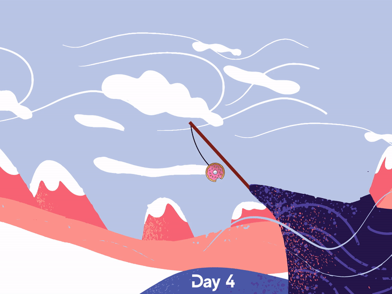 Donut 100daychallenge animated animated gif animation donut gif illustration motiongraphics