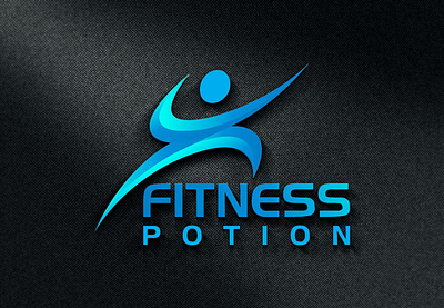 FITNESS POTION LOGO branding business card businesscard clean design fitness potion fitness potion graphic design logo stationary design stationary logodesing typography