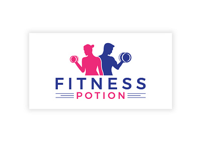 FITNESS POTION branding businesscard clean design fitness potion graphic design logo stationary design stationary logodesing typography