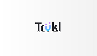 Trukl branding design flat icon illustration lettering logo typography vector web website