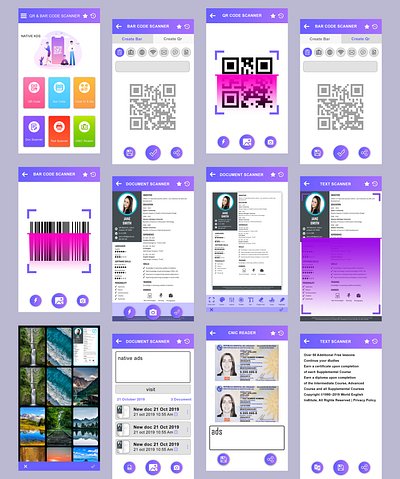 qr code scanner app ui adobe illustrator adobe photoshop adobe photoshop cc ux