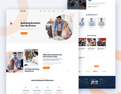 Maxon – Creative, Agency, Corporate React Template react react native reactjs redsign responsive template