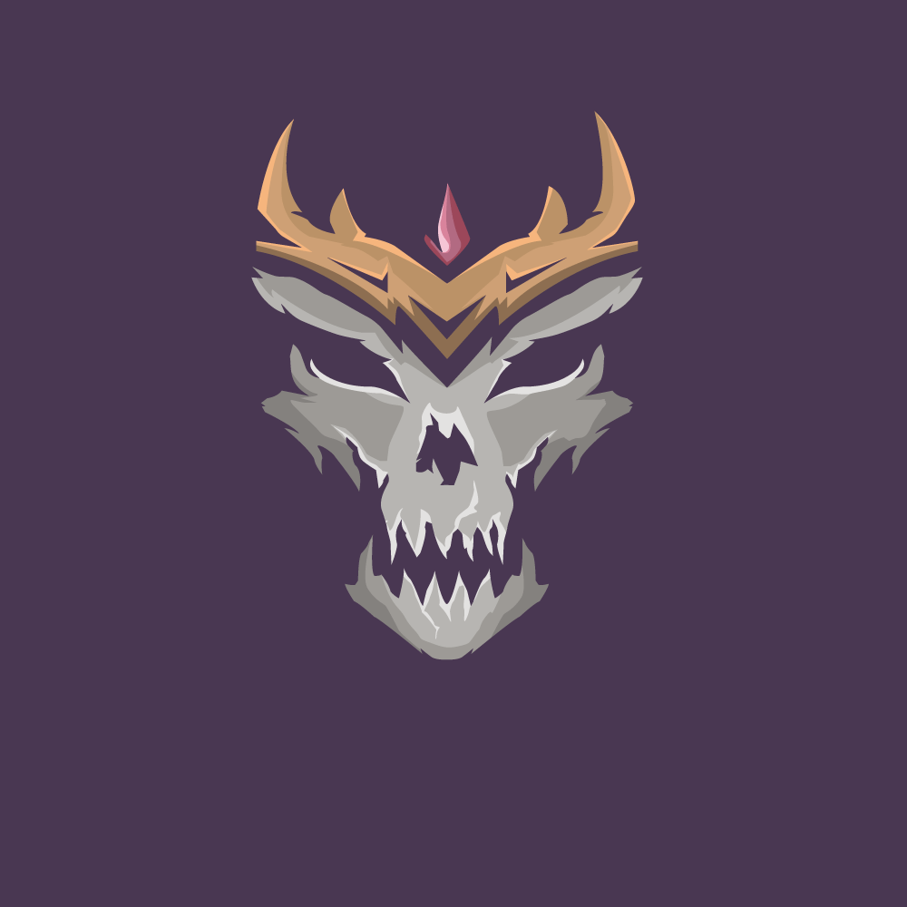 skull emblem icon kings skull art skulls vector