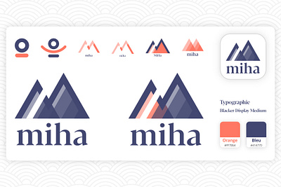 Miha brand brand design graphic design ios logo meditation miha mobile app yoga yoga app