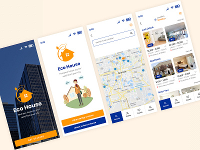 Real Estate App design Concept app desgn app layout app ui buy design real estate real estate app rent ui