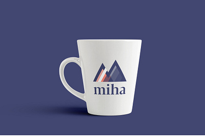 Logo Miha application brand design graphic design logo miha