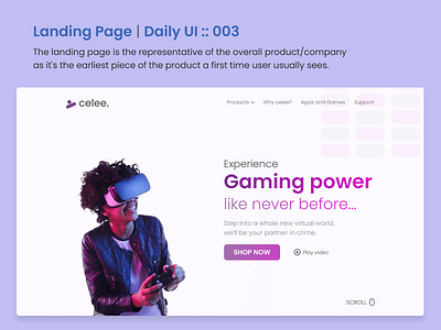 DailyUI::003 Landing Page banglore buisness daily ui dailyui design landing landing page razorpay ui uiux ux ux design uxdesign vr